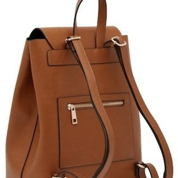 New Authentic Abree Saddle Leather Backpack display picture 1